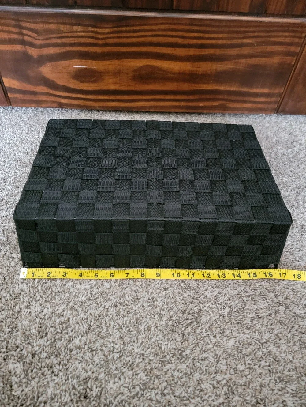 Black Woven Storage Basket - Home Accents